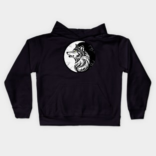 Wolf Inner Peace Kids Hoodie